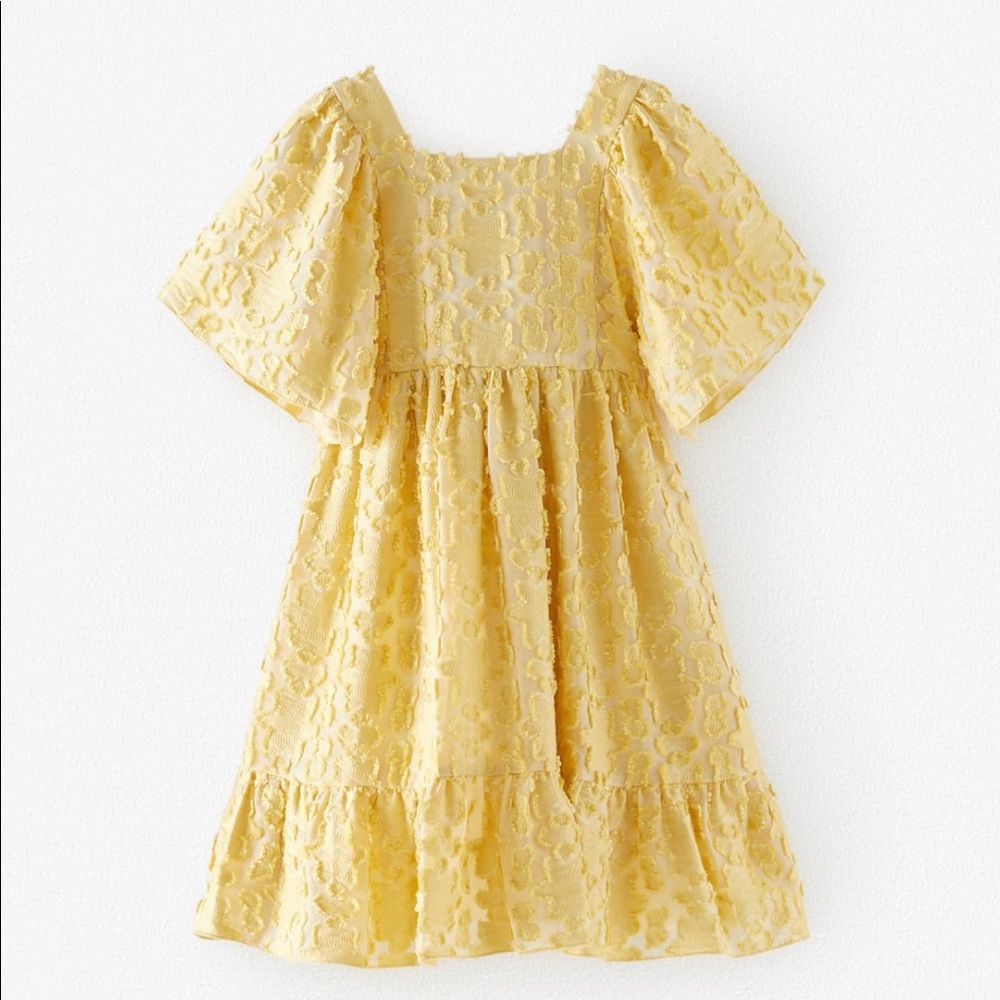 NWT Zara girls yellow dress size 6